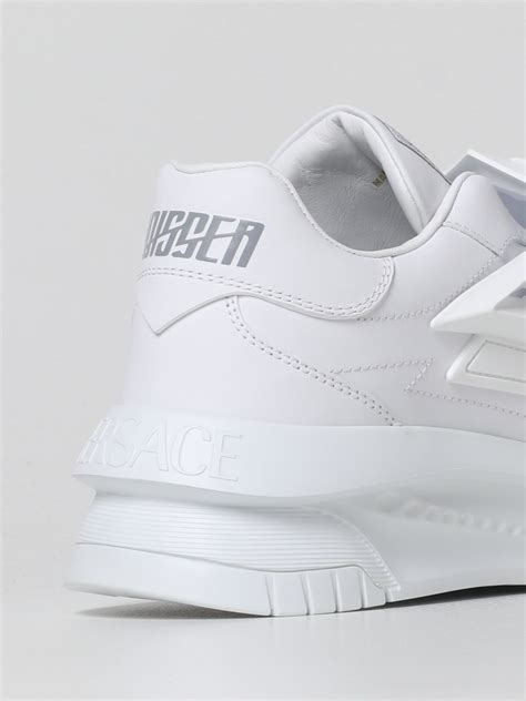 versace white shoes men|white versace sneakers.